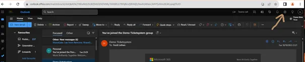 Abbildung aus „Der Abwesenheitsassistent in Outlook Online”