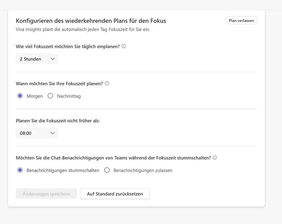 Abbildung aus „Viva Insights: die Fokuszeit richtig nutzen“